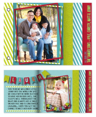 minibook cards - live laugh love by JaxRobyn