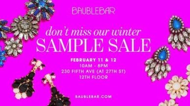BaubleBar Sample Sale