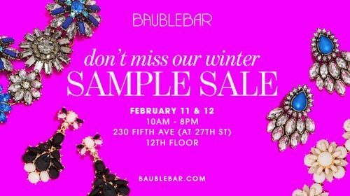 BaubleBar Sample Sale